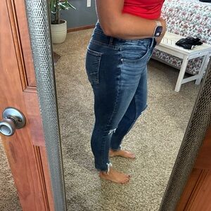 BKE Women's Skinny Jeans - Dark Blue